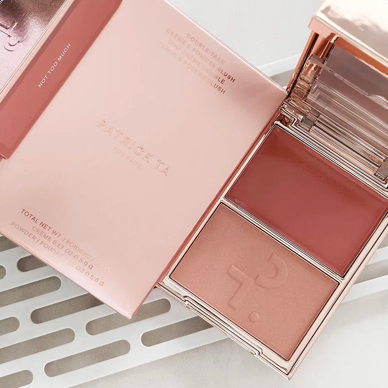 Luxury Patrick Matte 6-Color Eye Shadow Plate Light Two-Tone Blush Powder & Cream Natural Makeup Waterproof Facial TA Blusher