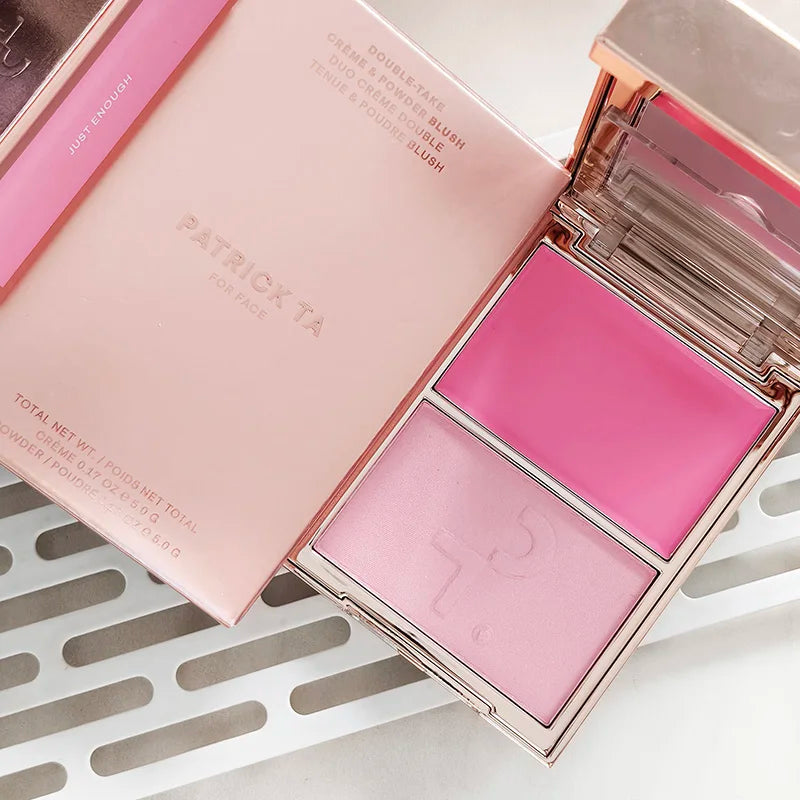 Luxury Patrick Matte 6-Color Eye Shadow Plate Light Two-Tone Blush Powder & Cream Natural Makeup Waterproof Facial TA Blusher